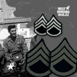 Originální rukávové hodnostní označení STAFF SERGEANT